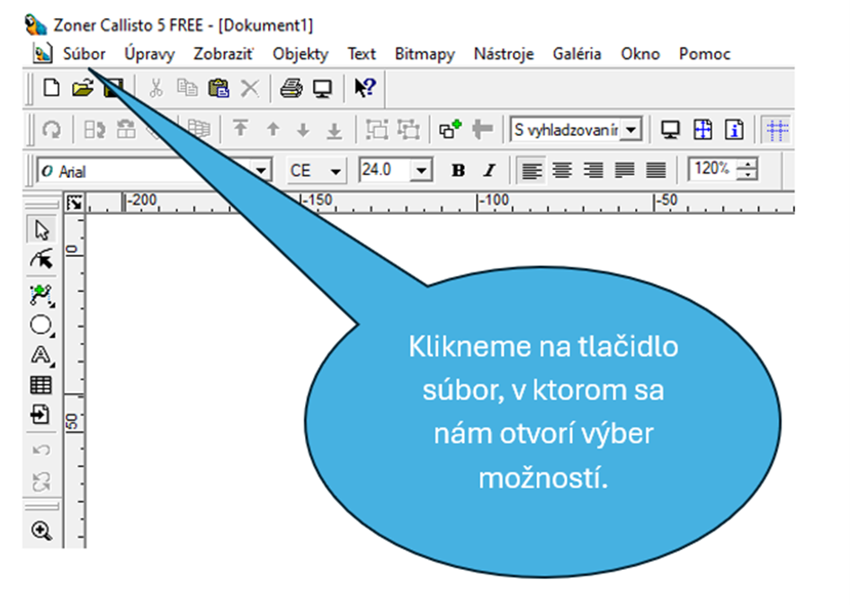 Zoner Callisto 5 - Tlačidlo súbor